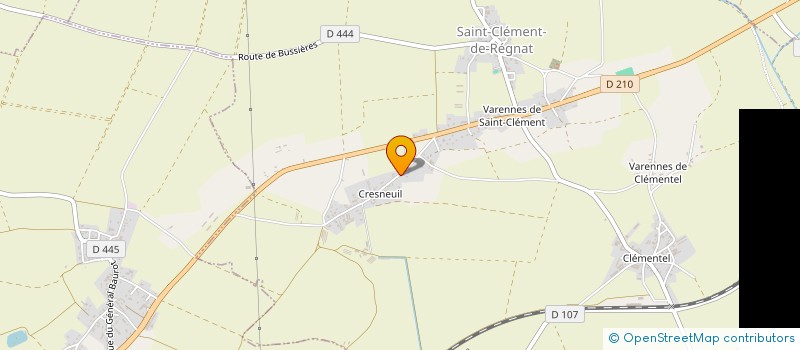 localisation de l'entreprise MADAME SOLENE CORREIA  SAINT-CLEMENT-DE-REGNAT