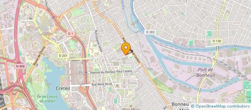 localisation de l'entreprise MADAME SOLENE COSTES  CRETEIL