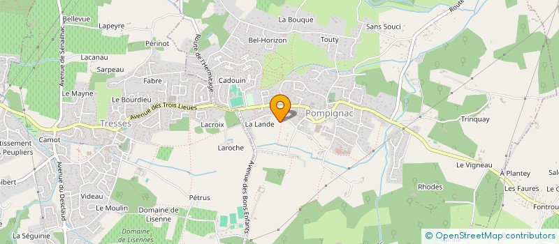 localisation de l'entreprise MADAME SOLENE CYRILLE  POMPIGNAC