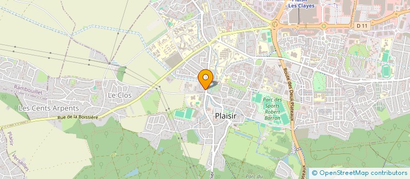 localisation de l'entreprise MADAME SOLENE DUFOURNAUD  PLAISIR