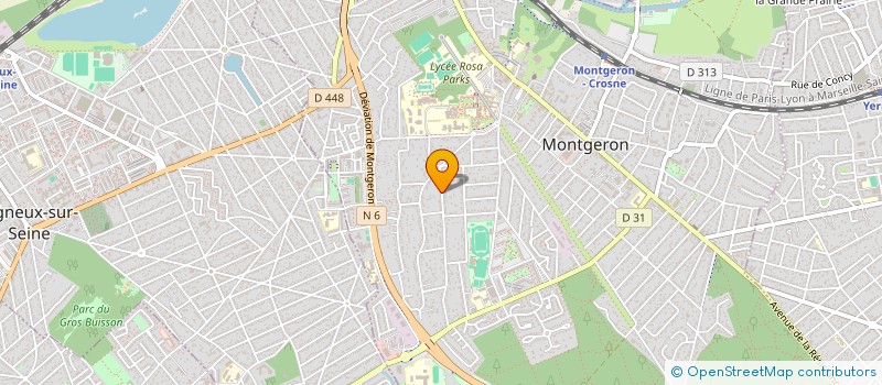 localisation de l'entreprise MADAME SOLENE DUPLESSY  MONTGERON