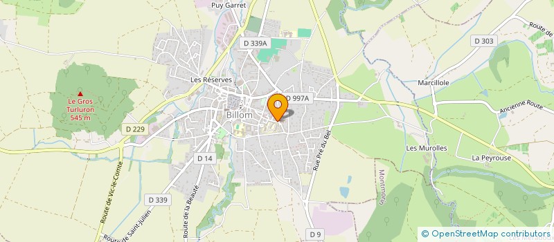 localisation de l'entreprise MADAME SOLENE FEIX  BILLOM