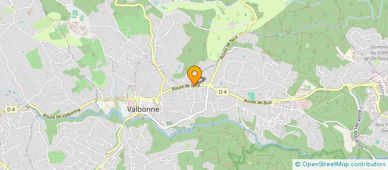 localisation de l'entreprise MADAME SOLENE FERNANDEZ  VALBONNE