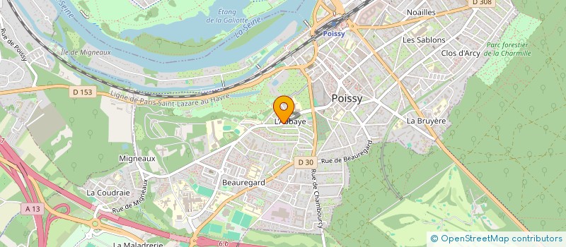 localisation de l'entreprise MADAME SOLENE FISCHER  POISSY