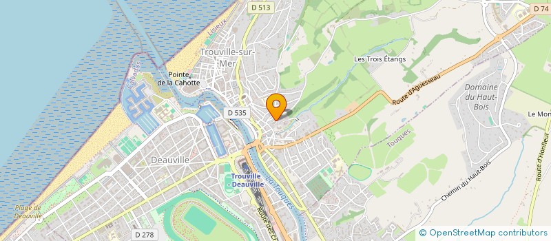 localisation de l'entreprise MADAME SOLENE FISCHER  TROUVILLE-SUR-MER