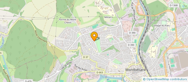 localisation de l'entreprise MADAME SOLENE FRIONNET  MONTBELIARD