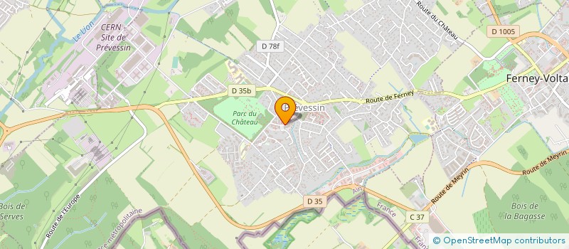 localisation de l'entreprise MADAME SOLENE GALLET  PREVESSIN-MOENS