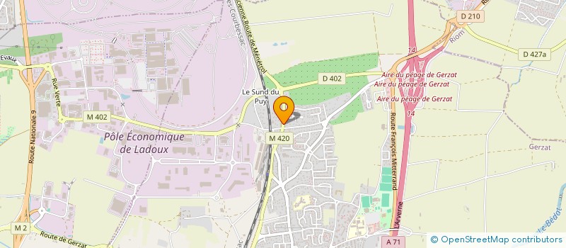 localisation de l'entreprise MADAME SOLENE GAUCHER  GERZAT