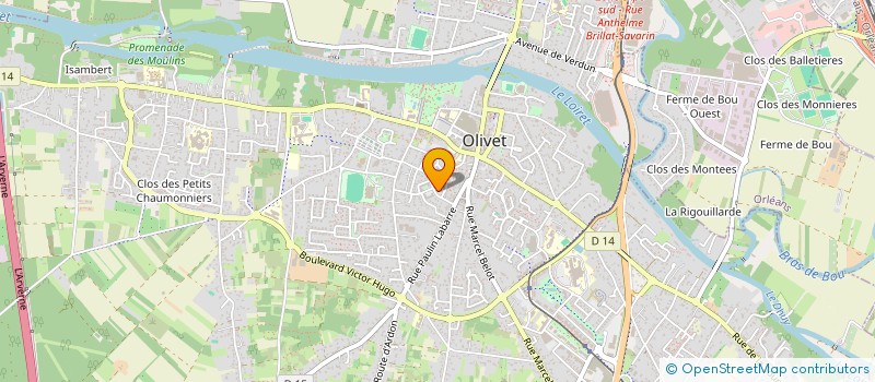 localisation de l'entreprise MADAME SOLENE GODELU à OLIVET