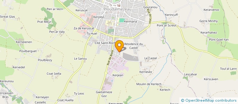 localisation de l'entreprise MADAME SOLENE GRALL  PLOUDALMEZEAU