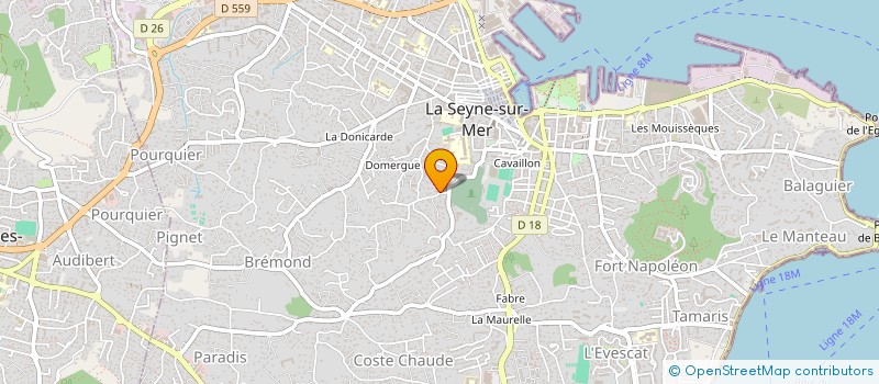 localisation de l'entreprise MADAME SOLENE GROZEL à LA SEYNE-SUR-MER