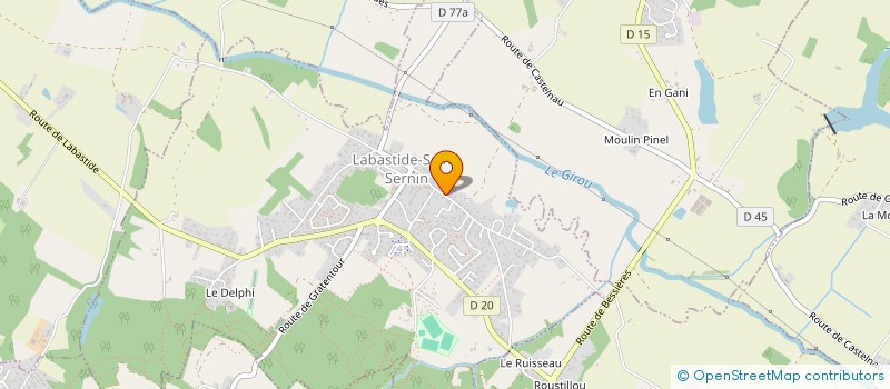 localisation de l'entreprise MADAME SOLENE GUENA à LABASTIDE-SAINT-SERNIN