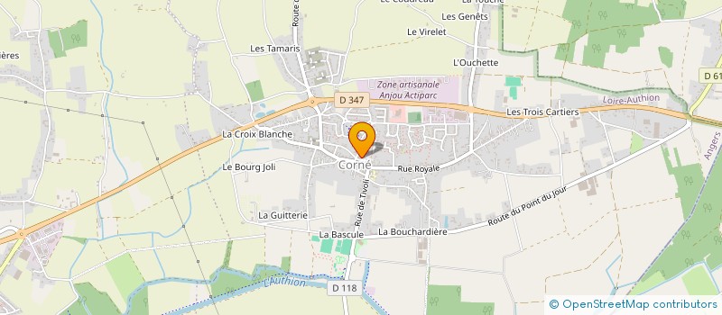 localisation de l'entreprise MADAME SOLENE HENNEBIQUE  LOIRE-AUTHION