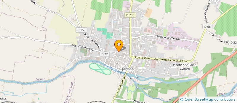 localisation de l'entreprise MADAME SOLENE HENRIETTE GUILLAUD à JARNAC