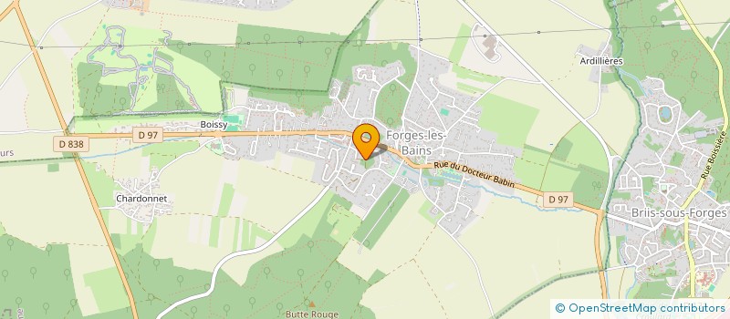 localisation de l'entreprise MADAME SOLENE JAMET  FORGES-LES-BAINS