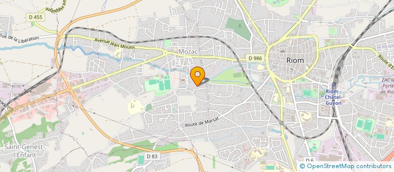 localisation de l'entreprise MADAME SOLENE JANVIER  MOZAC