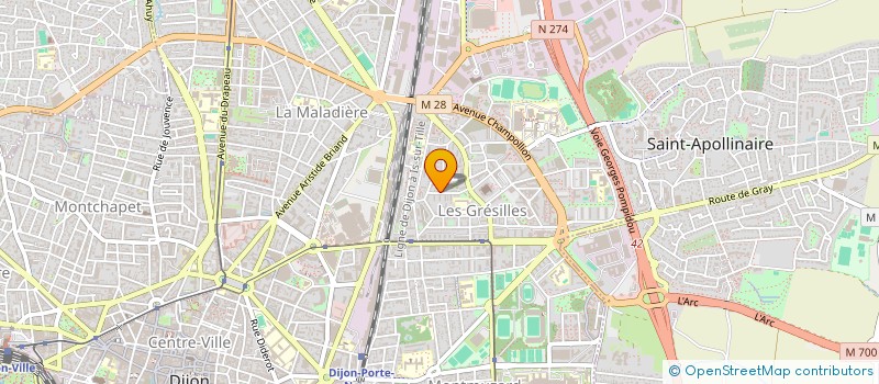 localisation de l'entreprise MADAME SOLENE LAPIERRE  DIJON