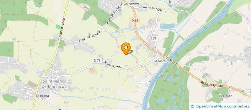 localisation de l'entreprise MADAME SOLENE LARROQUELLE  SAINT-JEAN-DE-MARSACQ