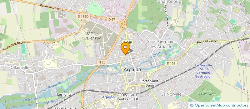 localisation de l'entreprise MADAME SOLENE LAURENTIN  ARPAJON