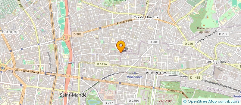 localisation de l'entreprise MADAME SOLENE LE BORGNE  MONTREUIL