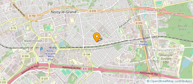 localisation de l'entreprise MADAME SOLENE LE BRIS  NOISY-LE-GRAND