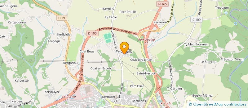 localisation de l'entreprise MADAME SOLENE LE BRUN à QUIMPER