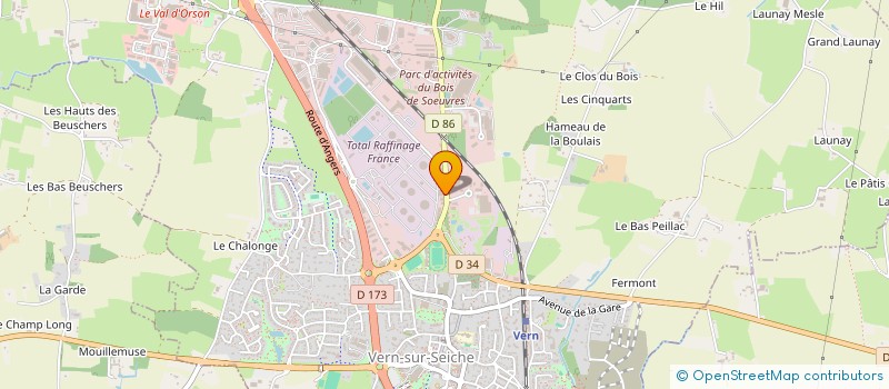 localisation de l'entreprise MADAME SOLENE LECRIVAIN  VERN-SUR-SEICHE