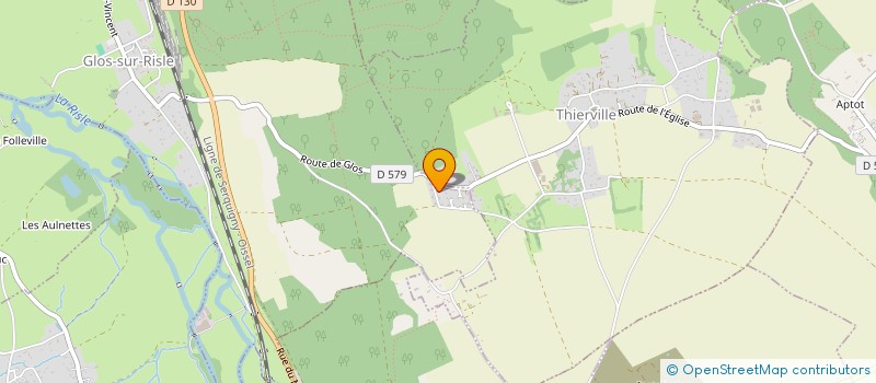 localisation de l'entreprise MADAME SOLENE LEDOUX  GLOS-SUR-RISLE