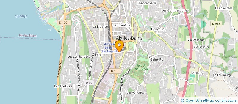localisation de l'entreprise MADAME SOLENE LEFEVRE à AIX-LES-BAINS