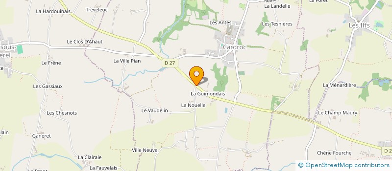 localisation de l'entreprise MADAME SOLENE LESAIGNOUX  CARDROC