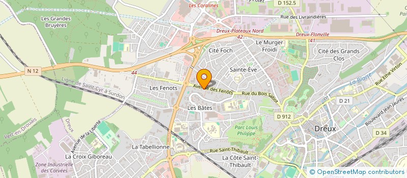localisation de l'entreprise MADAME SOLENE LETURNIER à DREUX