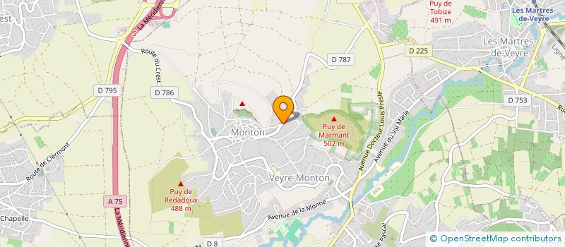 localisation de l'entreprise MADAME SOLENE LOISSIER  VEYRE-MONTON