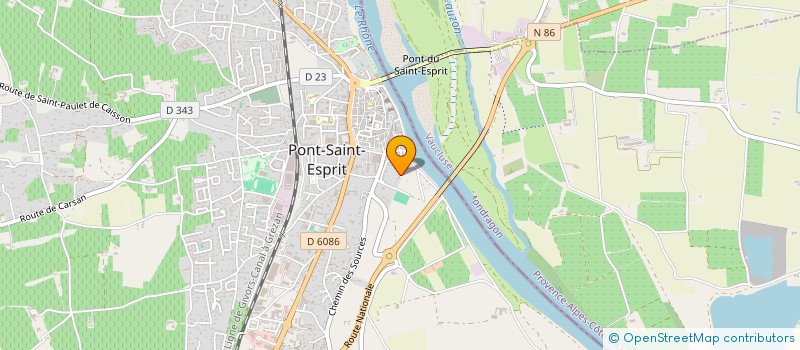 localisation de l'entreprise MADAME SOLENE LOPEZ  ROQUEMAURE