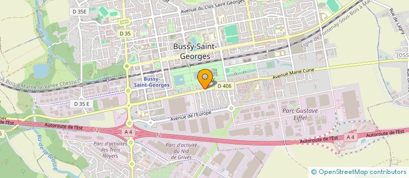 localisation de l'entreprise MADAME SOLENE MAHAUT  BUSSY-SAINT-GEORGES