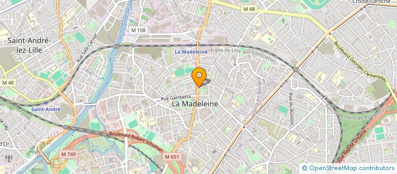 localisation de l'entreprise MADAME SOLENE MANABLE à LA MADELEINE