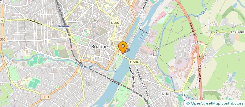 localisation de l'entreprise MADAME SOLENE MARTIN  ROANNE