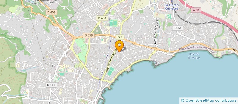 localisation de l'entreprise MADAME SOLENE MARTINEZ à LA CIOTAT