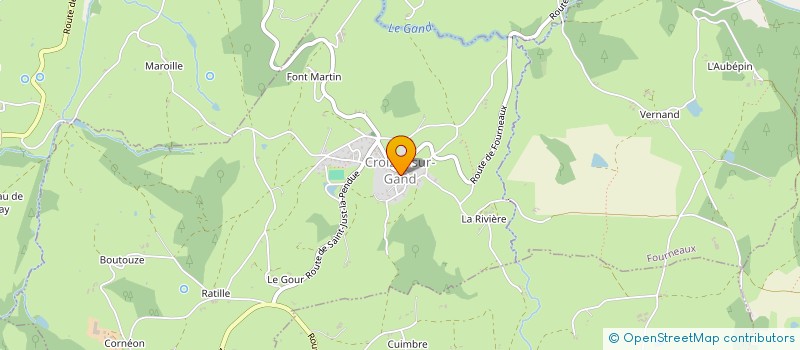 localisation de l'entreprise MADAME SOLENE MARUCCIA  CROIZET-SUR-GAND