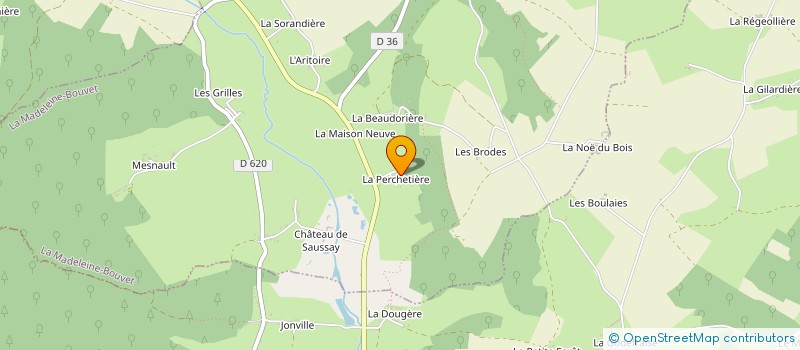 localisation de l'entreprise MADAME SOLENE PELLETIER à LA MADELEINE-BOUVET