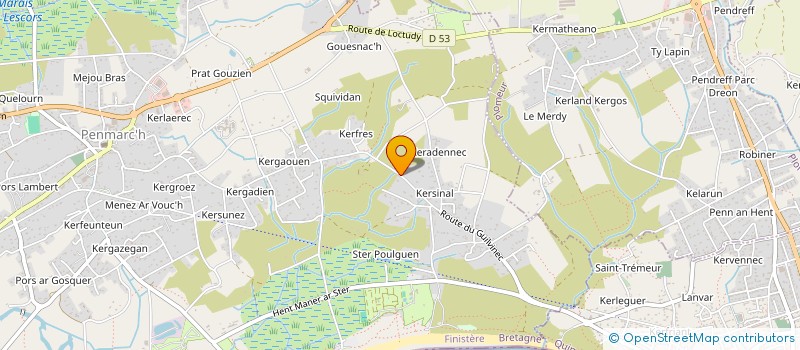 localisation de l'entreprise MADAME SOLENE PENNAMEN  PENMARCH