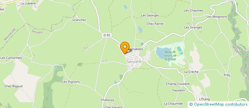 localisation de l'entreprise MADAME SOLENE PEYRARD  SERVANT