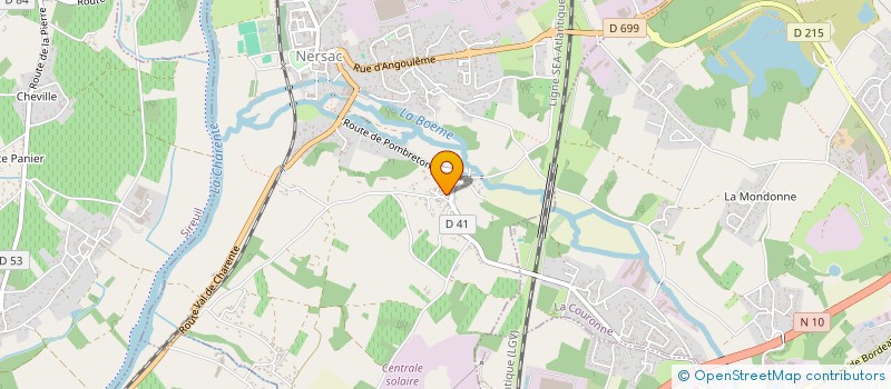 localisation de l'entreprise MADAME SOLENE PITAUD  NERSAC