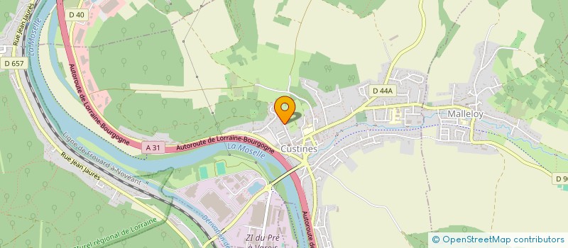 localisation de l'entreprise MADAME SOLENE PONCELET  CUSTINES