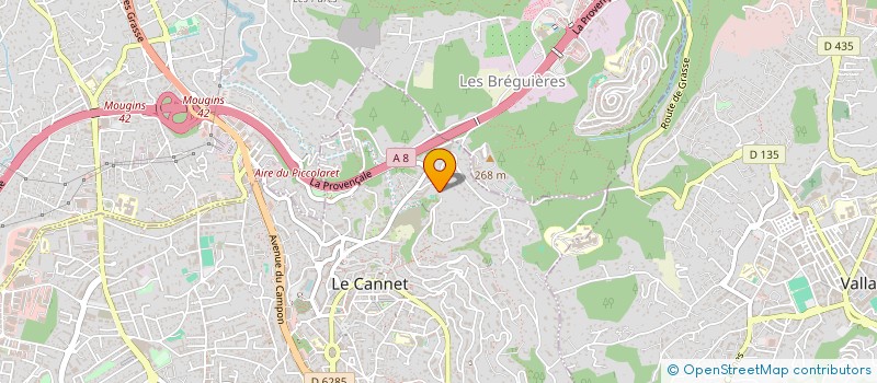 localisation de l'entreprise MADAME SOLENE PORTE à LE CANNET