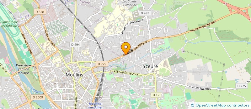 localisation de l'entreprise MADAME SOLENE POUPAT à YZEURE