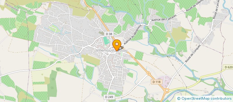 localisation de l'entreprise MADAME SOLENE REVEILLE  VILLEMOUSTAUSSOU