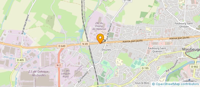 localisation de l'entreprise MADAME SOLENE RISBOURQUE  MAUBEUGE