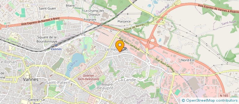 localisation de l'entreprise MADAME SOLENE ROUSSEE à VANNES