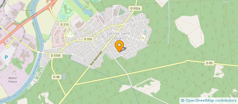 localisation de l'entreprise MADAME SOLENE SANCHEZ  LACROIX-SAINT-OUEN