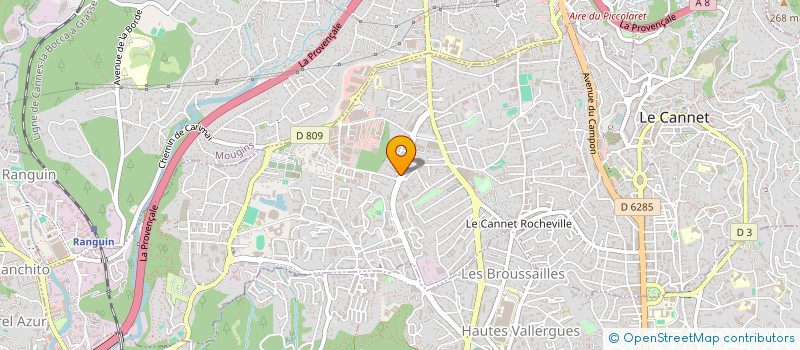 localisation de l'entreprise MADAME SOLENE SEGAUD à LE CANNET